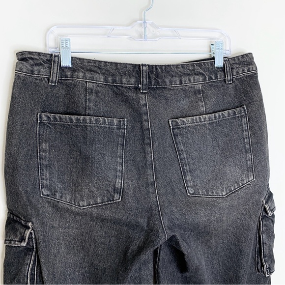 Miaou Dune Denim Cargo Shorts (Sz L) Low Rise Ochre Brown - Picture 13 of 16